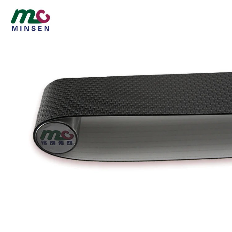 Manufacturers of high-quality black I-shaped PVC endless industrial conveyor belts