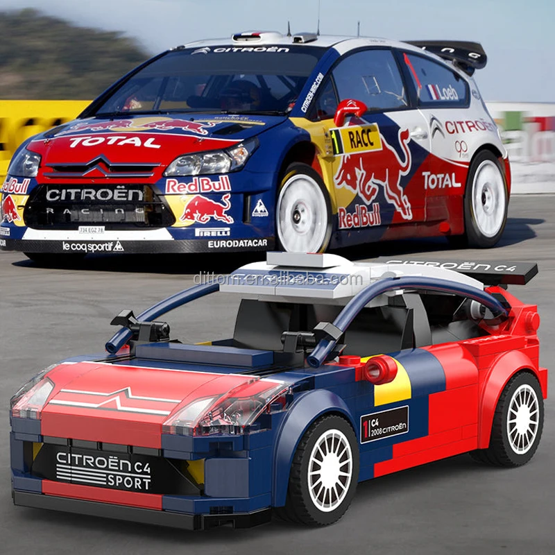 Cada C55033W 1/24 C4 WRC гоночный автомобиль строительные блоки скоростной DIY Кирпич Игрушки