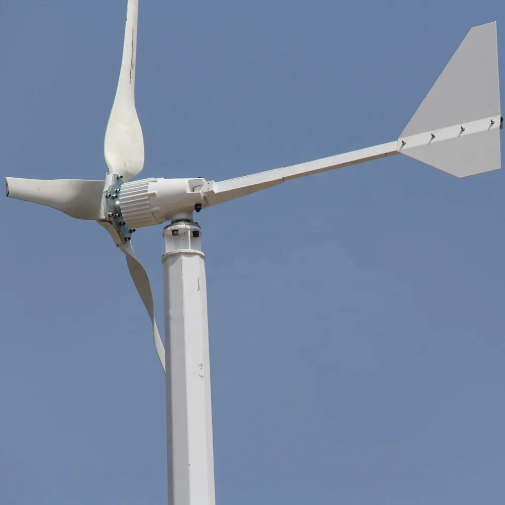 48V 96V Horizontal Axis Wind Turbine 2500W 5000W Wind Generator Motor for Roof