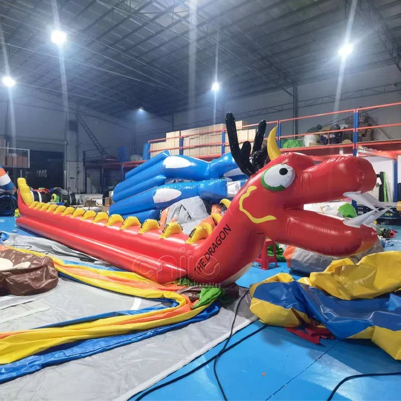 Inflatable Water Towing float tubes river banana boat 14 riders dragon inflatable boat