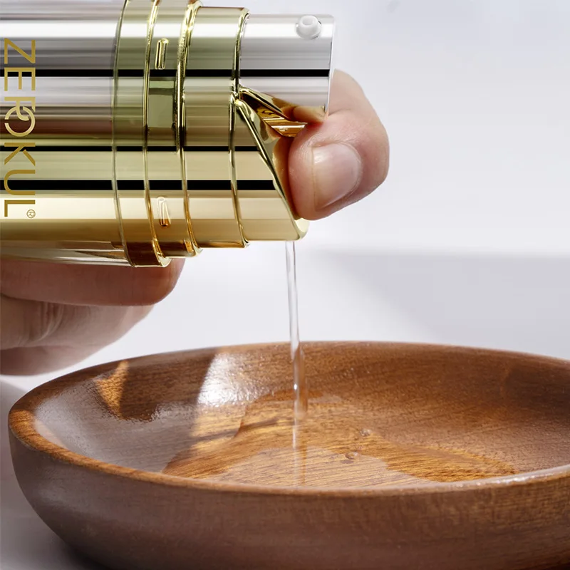 20ml 30ml 50ml Refill Double Tube Plastic Bottle Electroplate Dual Chamber Bottle Airless Lotion Pump Bottle