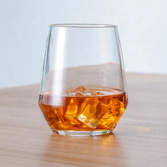 Free sample stemless wine glass whiskey glass for promotion