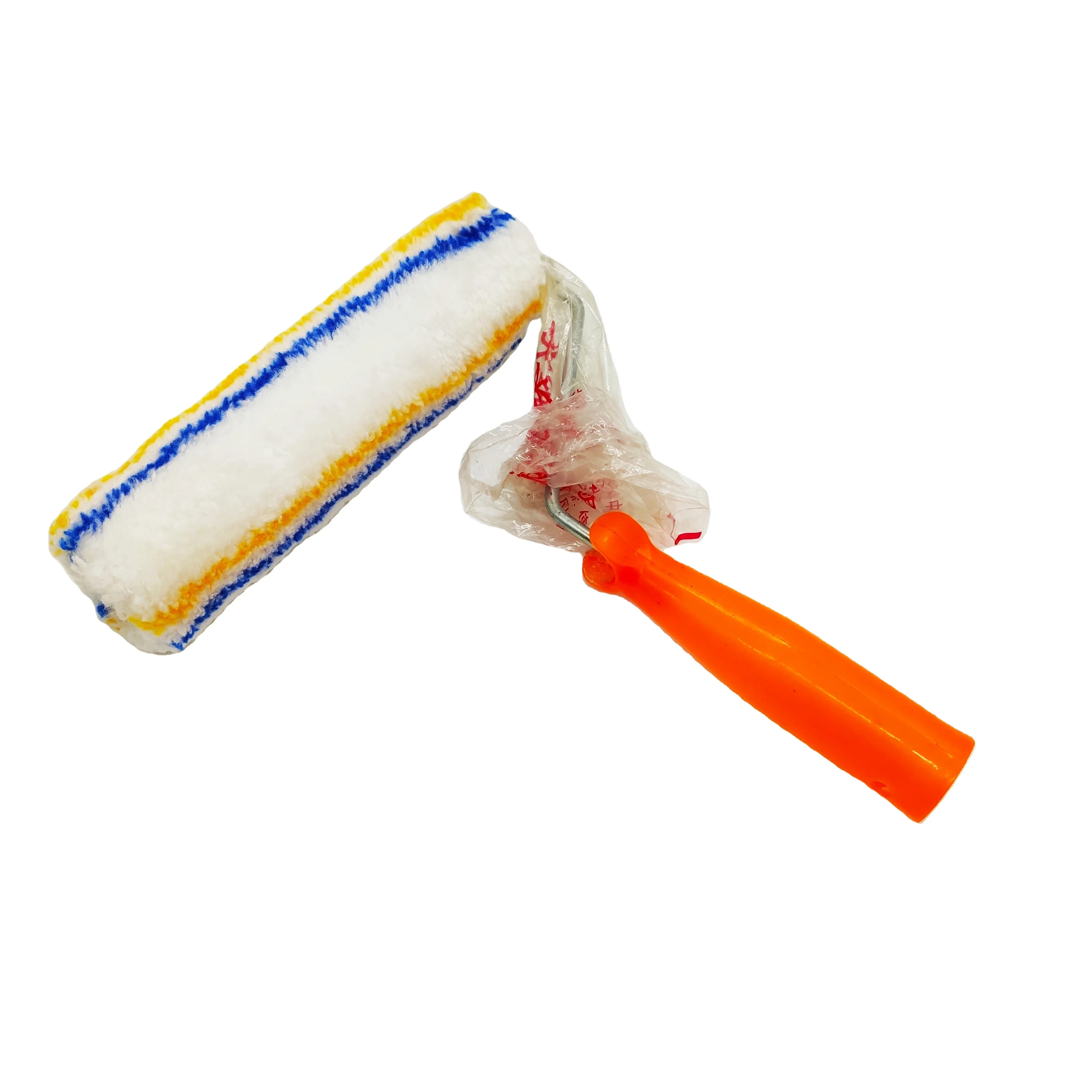 Недорогая кисть из полиэстера, ролик для домашней живописи, радиатор, роликовая кисть с пластиковой ручкой