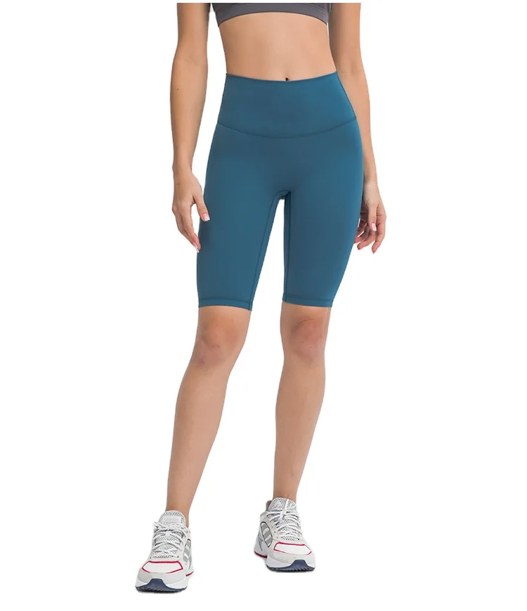 Athletic streetwear tights nylon spandex women fitness shorts