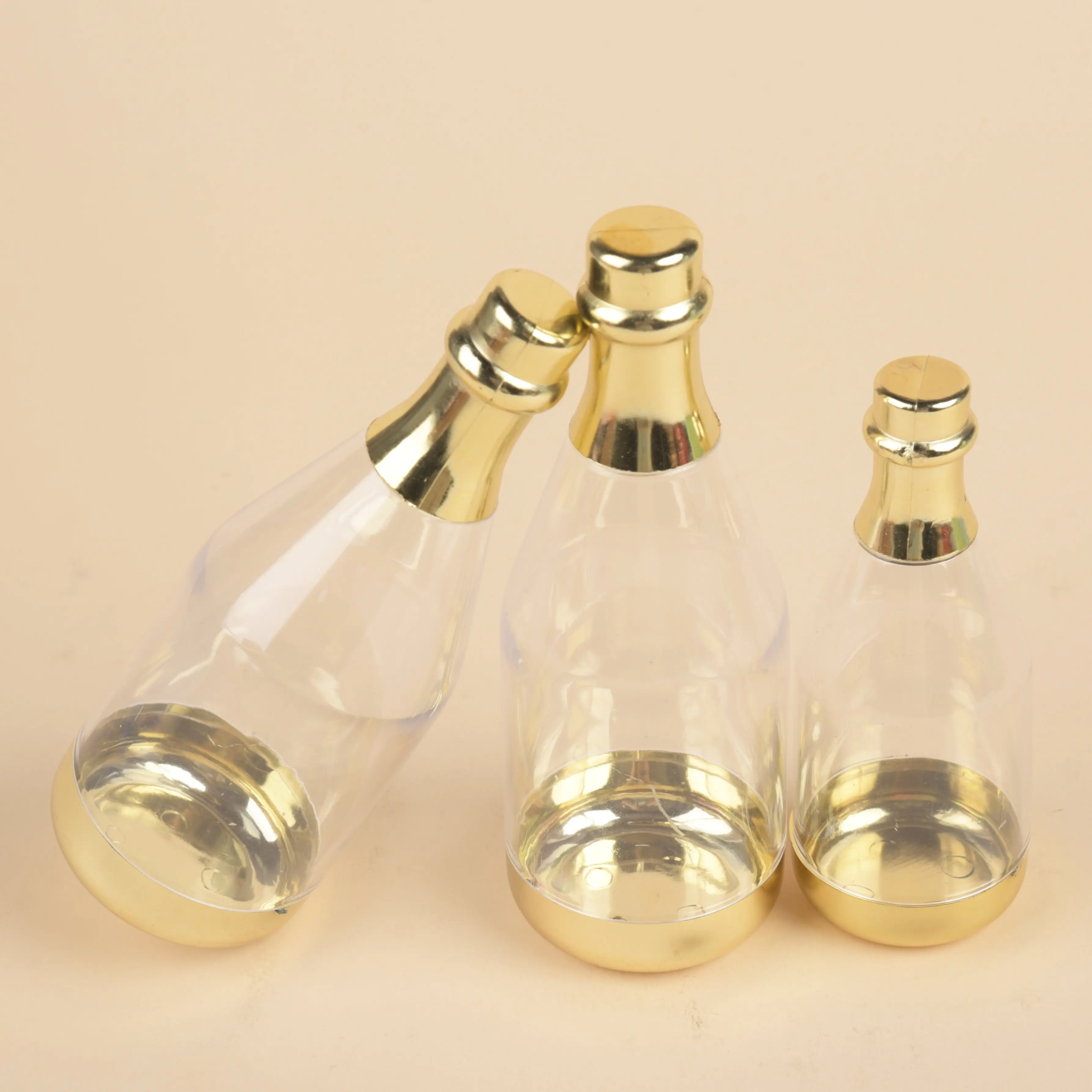 Champagne bottle Christmas candy box Transparent small wine bottle Halloween candy box Souvenir