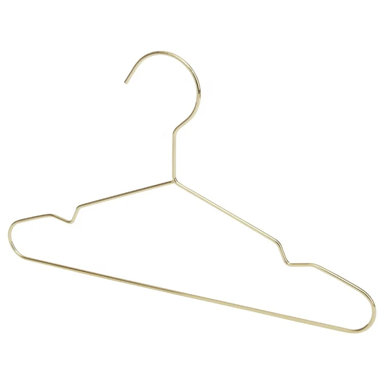 Top Quality Children Gold Metal Clothes Shirts Hanger Cute Small Strong Coats Hanger for Kids
