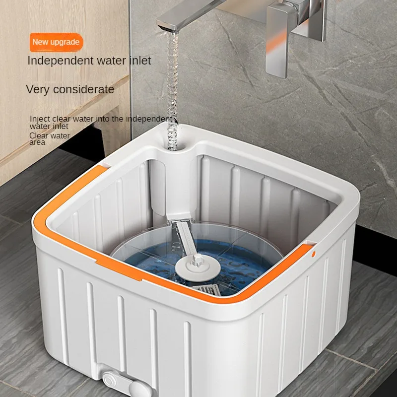 Factory Lazy Household Sewage Separation No Hand Wash Rotating Floor mop with bucket