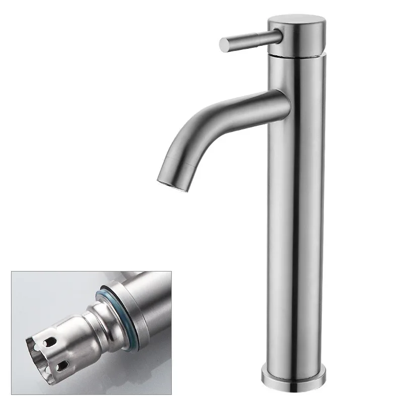 New kitchen bathroom products 2024 Stainless steel 304 basin faucet single and double hole deck mounted water taps