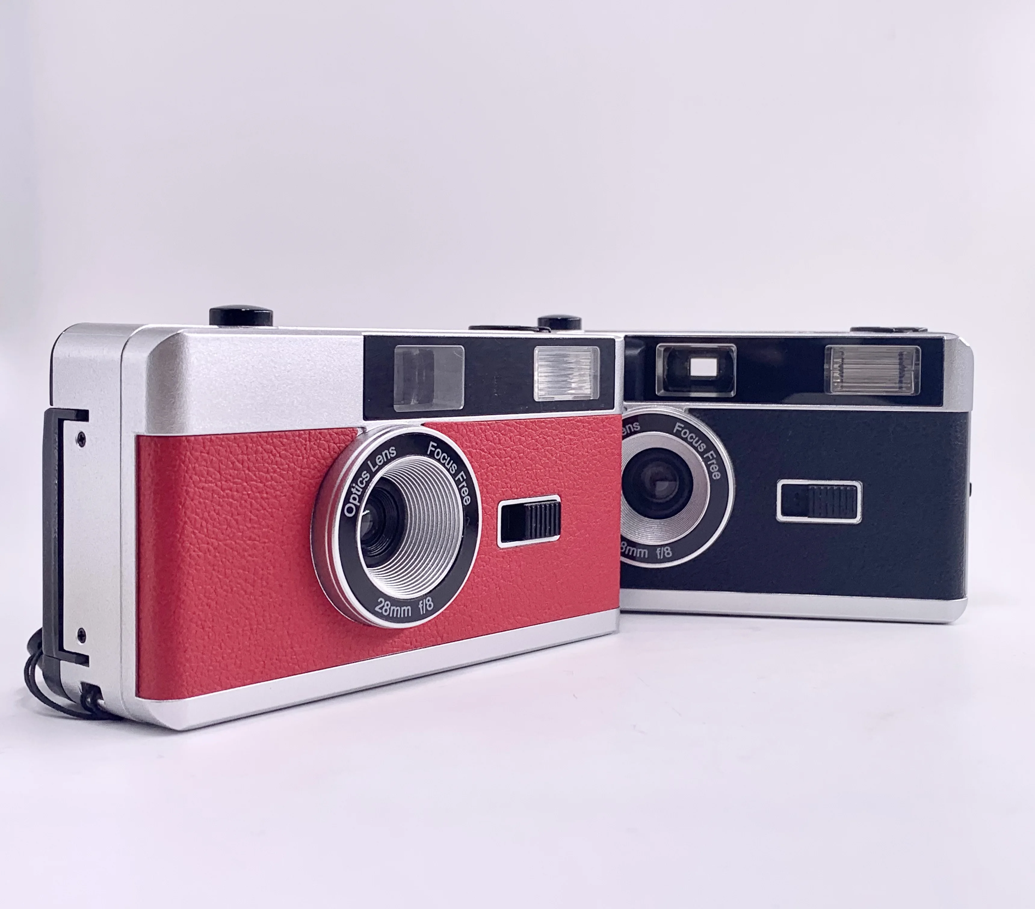 New Design of Retro 35mm Reusable Film Camera with Flash in Different Colors