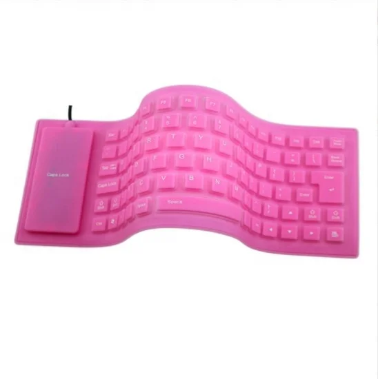Customized Soft Silicone Rubber Keypad Keyboard Pad Computer Keyboards Flexible Foldable Non slip Rubber Strip parts