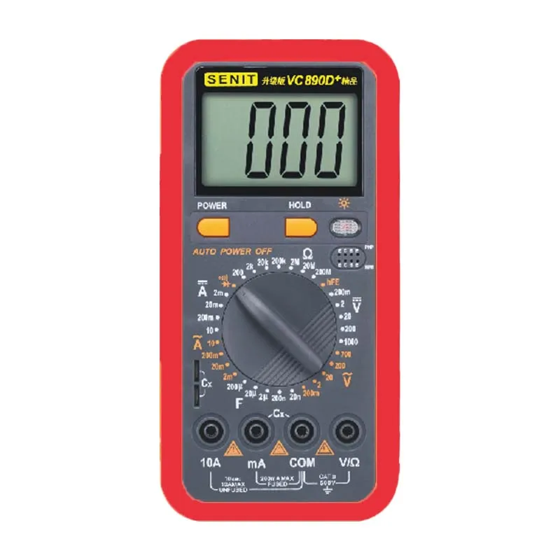 VC890D Factory Wholesale 1999 Count Digital LCD AC DC Voltage Multimetro Amp Ohm Voltmeter Multitester Multimeter