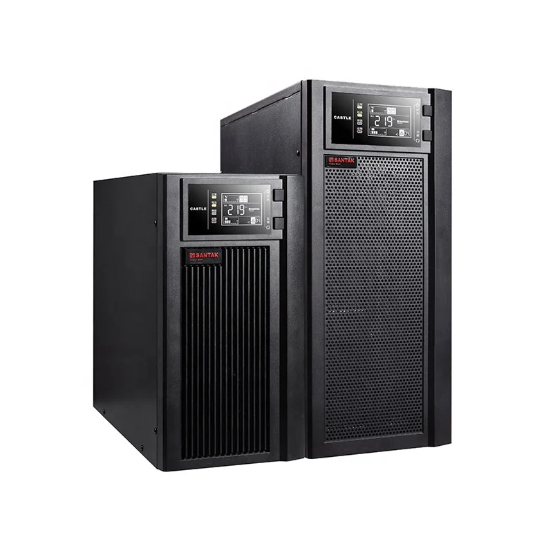 Santak Online Battery Ups 1kva 2Kva 3kva Uninterruptible Power Supply Backup External with AVR Lcd Display