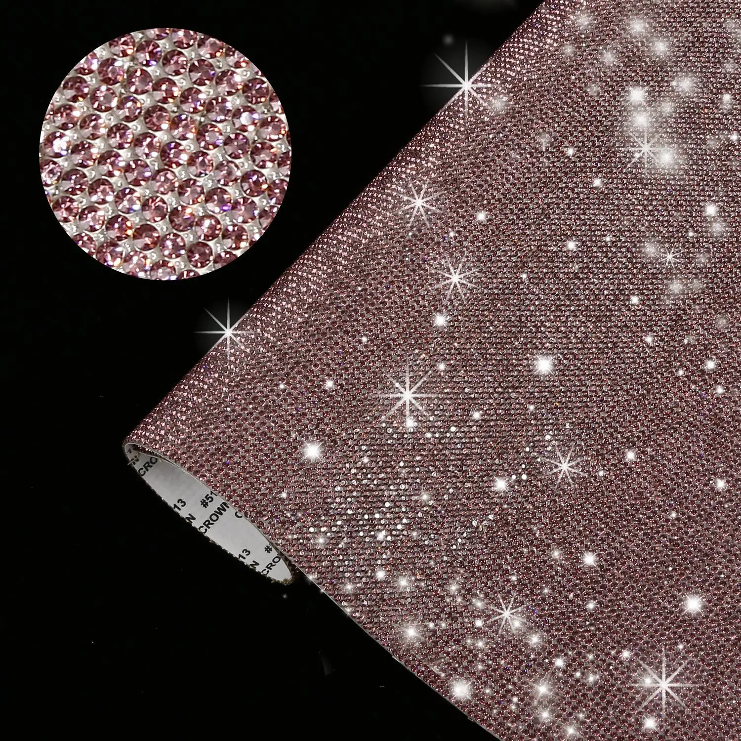 Rhinestone trimming 24*40cm crystal diamond sheet self- adhesive rhinestone sheet For  pants