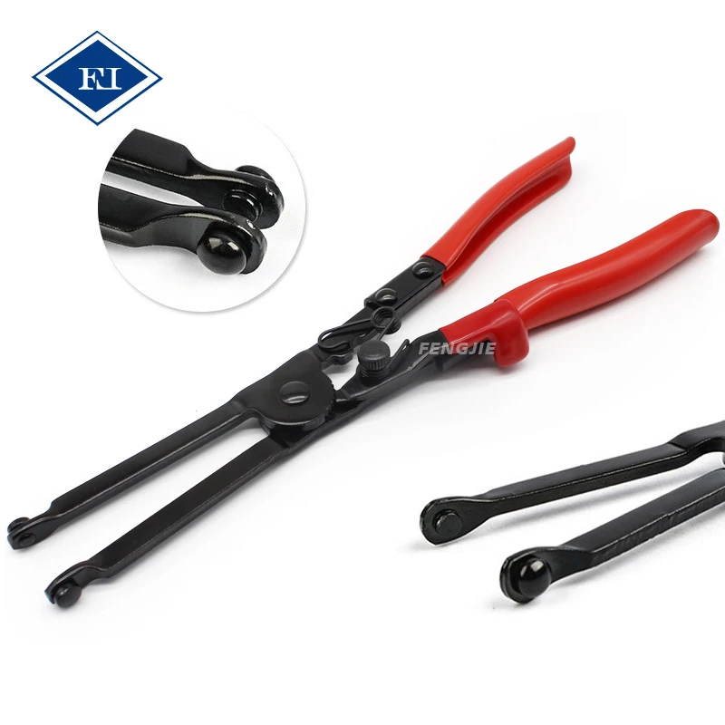 Car PSA Extra Long nose Exhaust Pipe C Clamp Removal Plier For Citroen Peugeot Renault