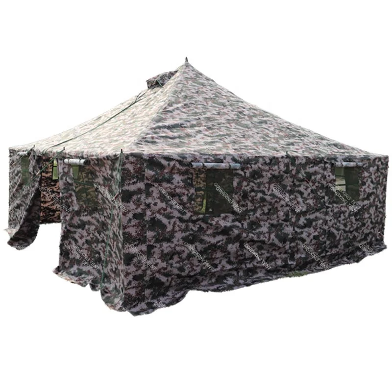 Easy to build Suitable for crowds gathering canvas medical tent winter tent camping outdoor canvas armed  martial battle tents