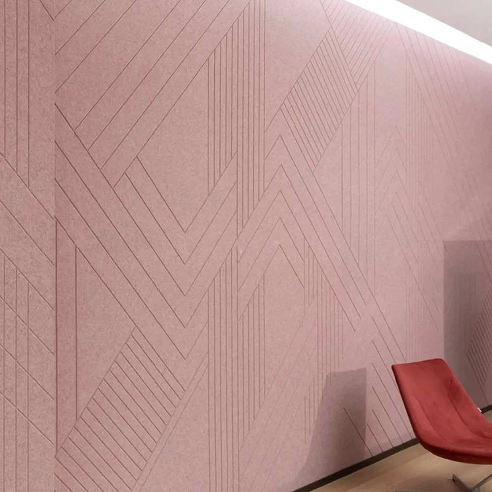 Recording Studio Wall Soundproof Board Self-adhesive Fireproof Pet Polyester Fiber Acoustic Panels With Sticker