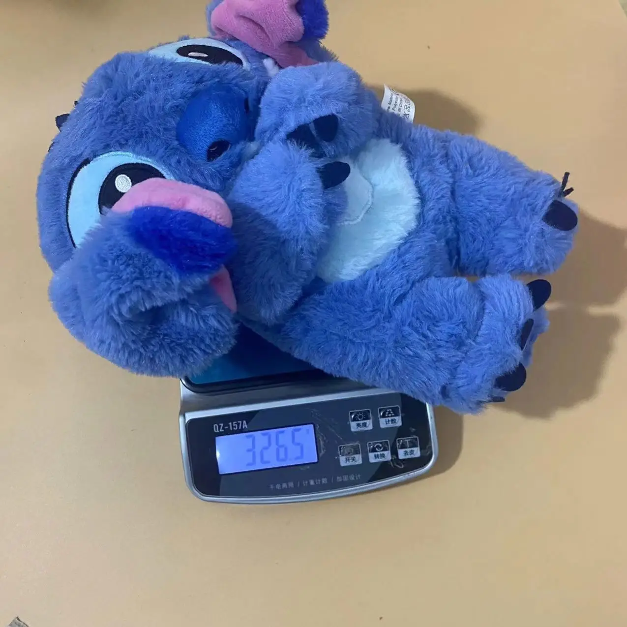 Hot Selling Stuffed Plush Animal Rabbit Toy Blue Pink Stitch Angel LIlo Breathing Soothing Newborn Baby Toys