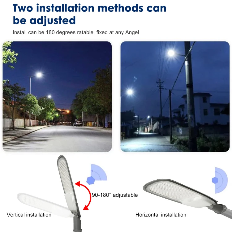 Manufacturers Commercial Aluminium Ip 66 Outdoor Waterproof Smd Parking Lot Highway 100w 150w 200w Ac Led Street Light
