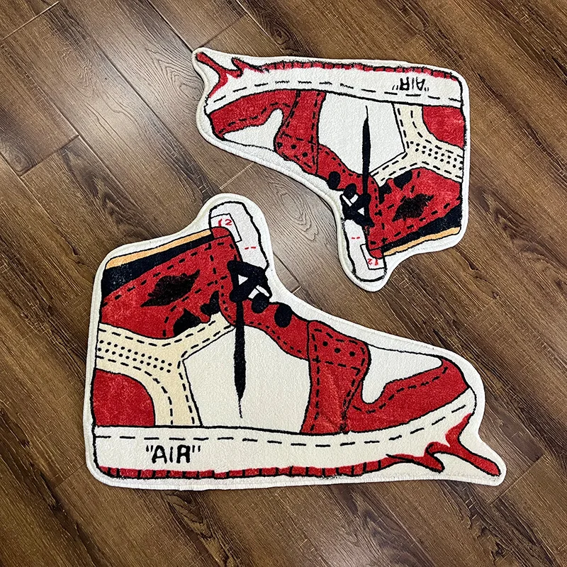 Custom Rug Logo Shoes Bedroom Carpet Home Large Size Letter Custom Indoor Hand Tufted Carpets Rugs