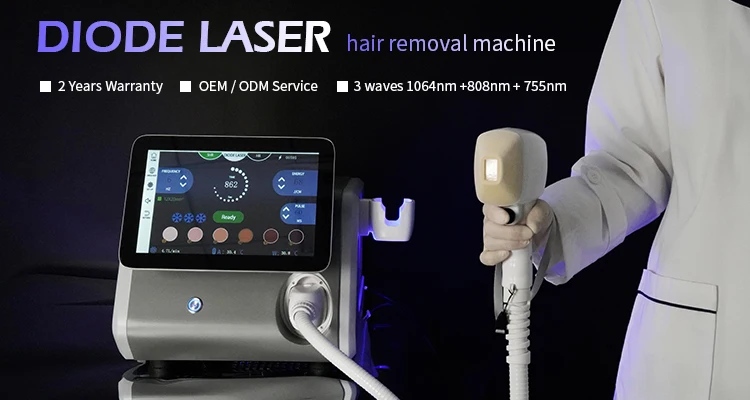 Portable 808nm 2000W Mini Diode Laser Hair Removal Machine Home Use Laser Diodo