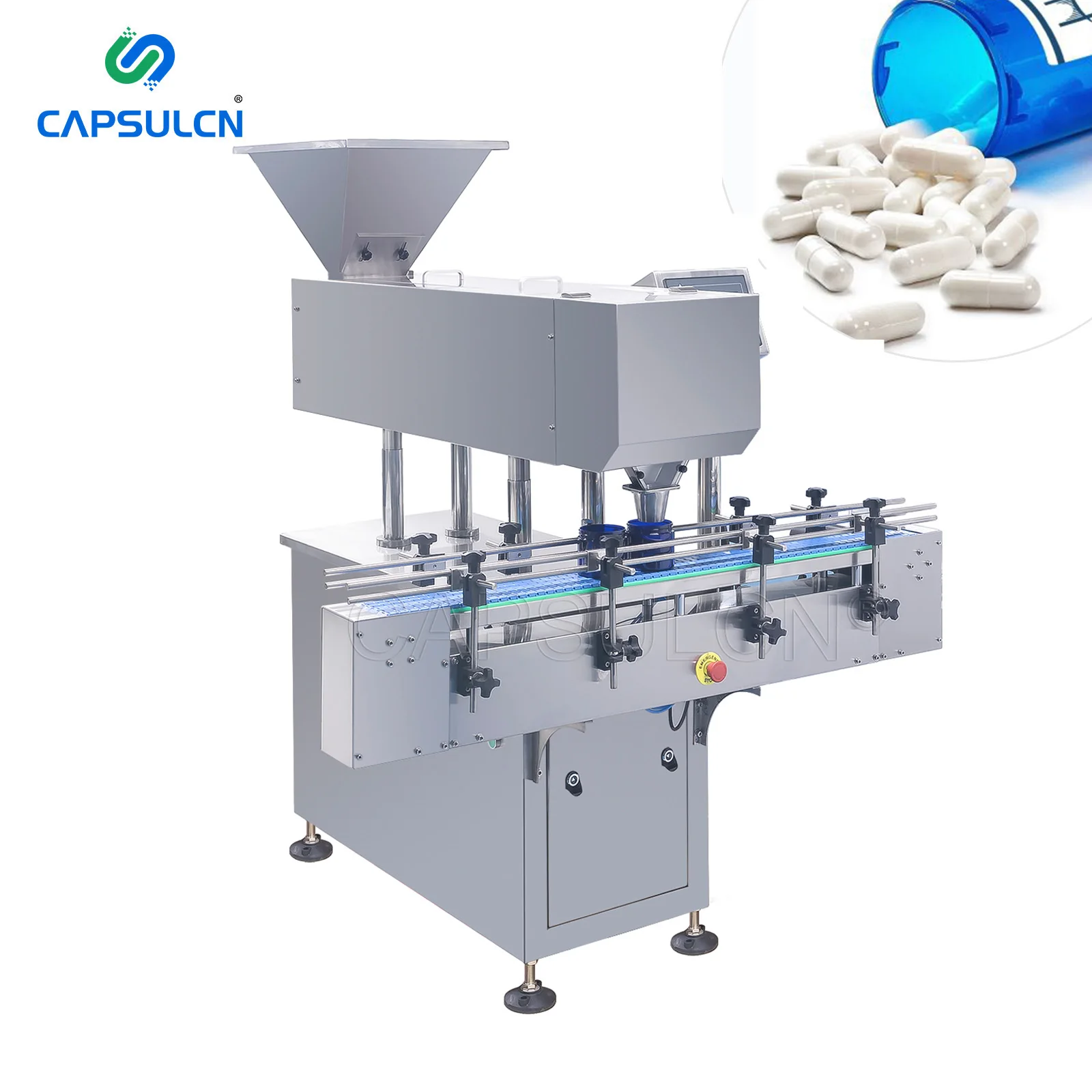 8 Multi Channel Electronic Automatic Tablet Capsule Counting Machine Line