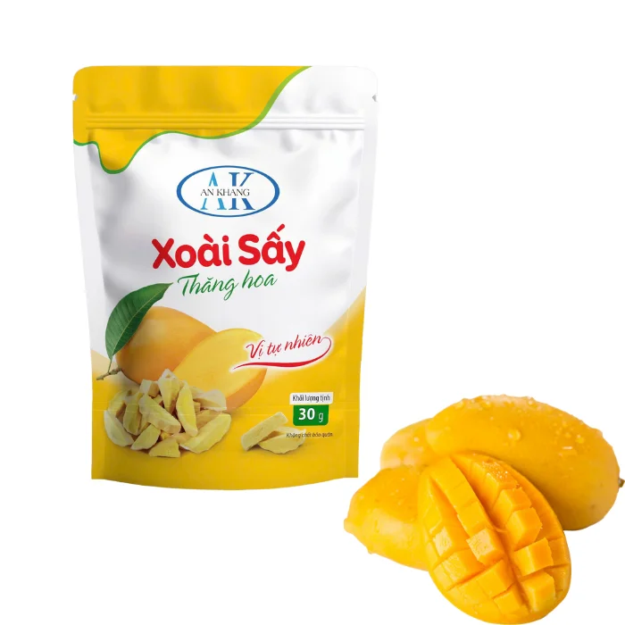 Good For Health 100% Dried Mango Dried Fruit Organic Low Fat HACCP Certificate Plastic Bag Packaging Vietnamese Supplier