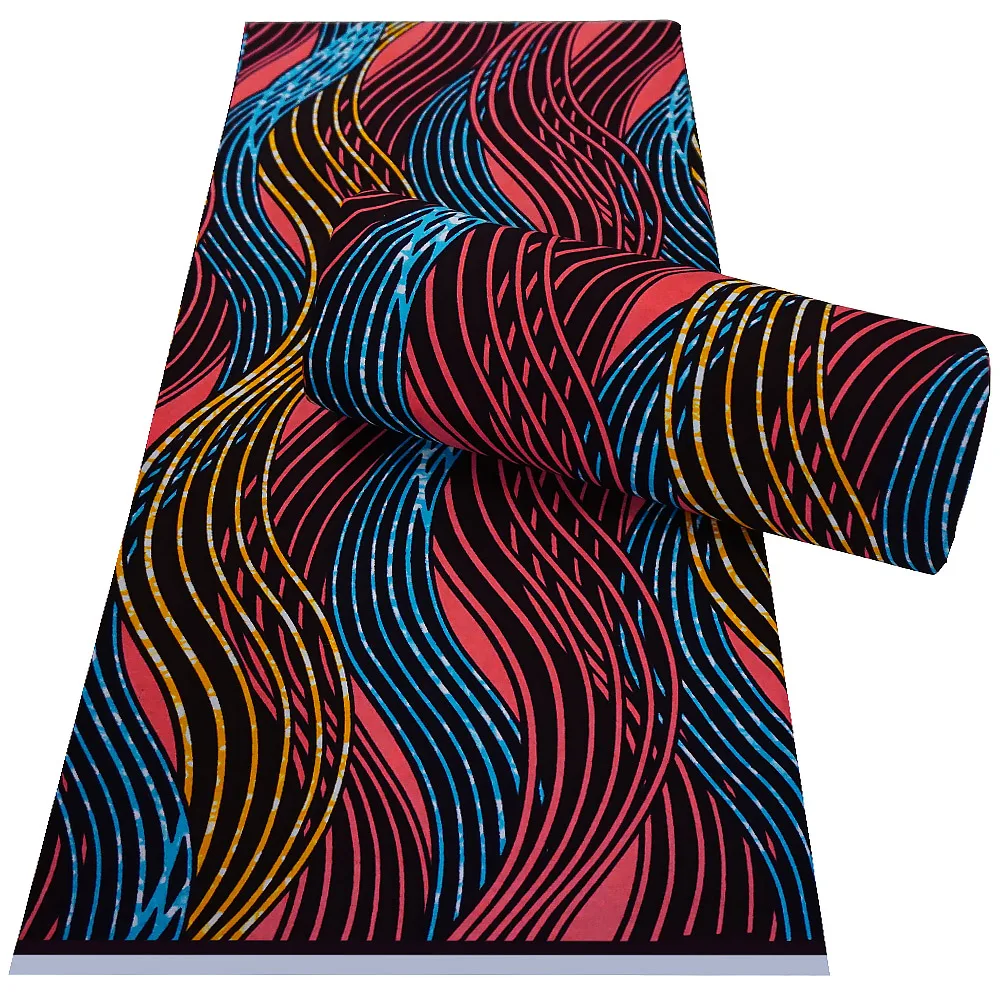 cotton fabrics african wax print real wax cotton african print veritable block wax high quality V1009