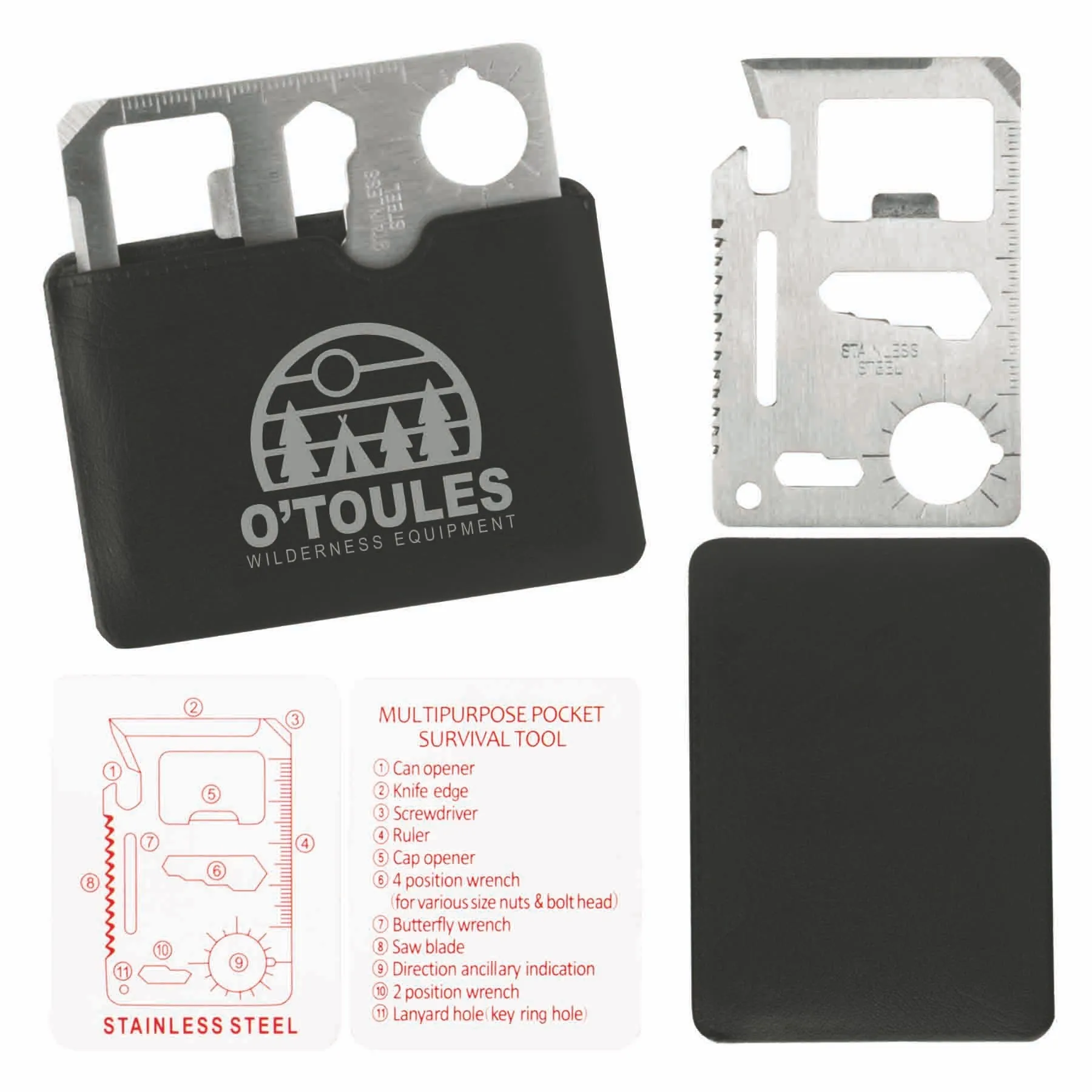 Hotsale Multifunctional  Card knife  with Pouch