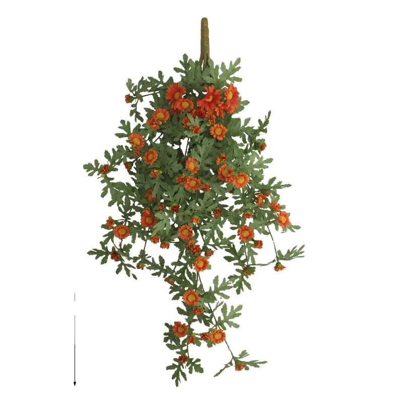 Simplicity Rose Red  80cm Sun Flower Wall Handing Artificial Flowers Bouquet For Home Decoration