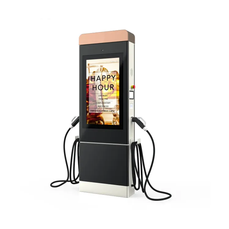 65 Inch Outdoor Lcd Display Ev Charge Pile Station Waterproof For Advertising Kiosk