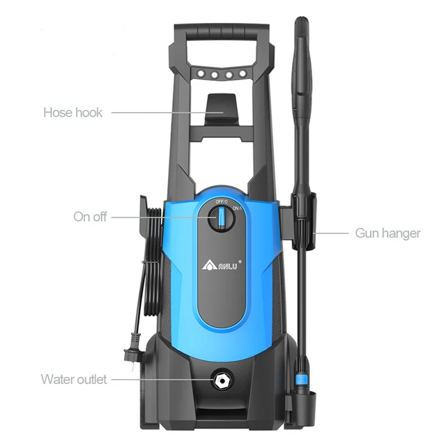 Commercial High Pressure Washer Gun 250bar Water Heavy-duty Cleaner