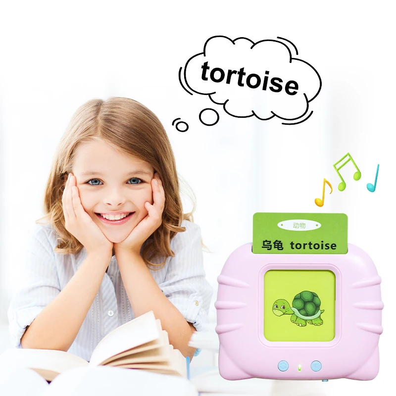 High Quality Talking Audible Flash Cards Learning Bilingual Talking Flash Card Early Education Toy Machine
