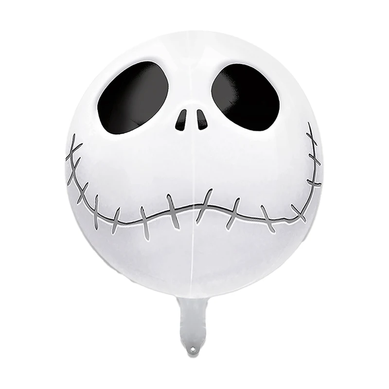 18 inch Halloween print round foil balloon pumpkin human skeleton Decorate helium Aluminum foil balloon wholesale