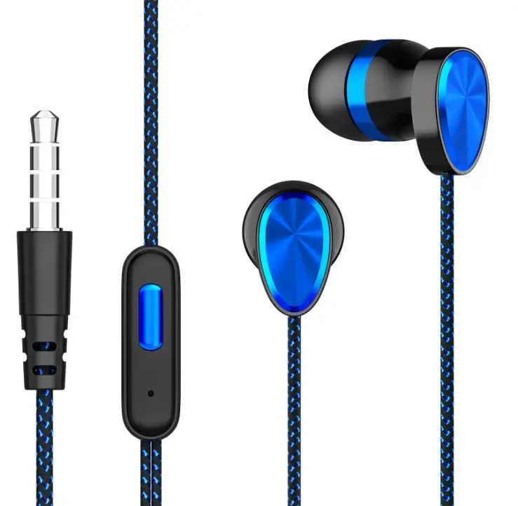 
Best Selling 3.5 mm In-Ear Headset Deep Bass Sound Headphone Electroplate Earphones for Sports 