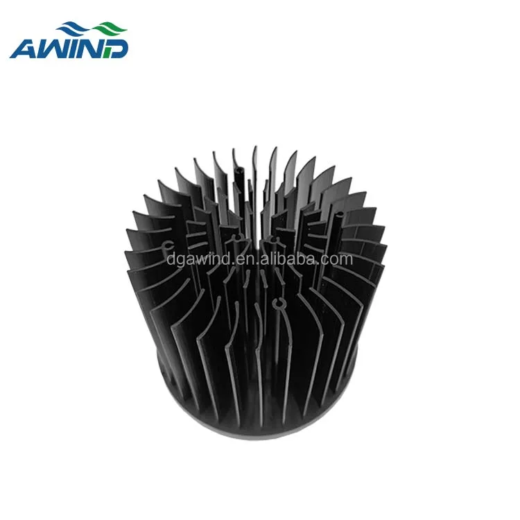 Aluminium cylindrical heat sink 90mm x 90mm heatsink 100w dissipatore di calore 100 mm for cxb3590 disipador redondo