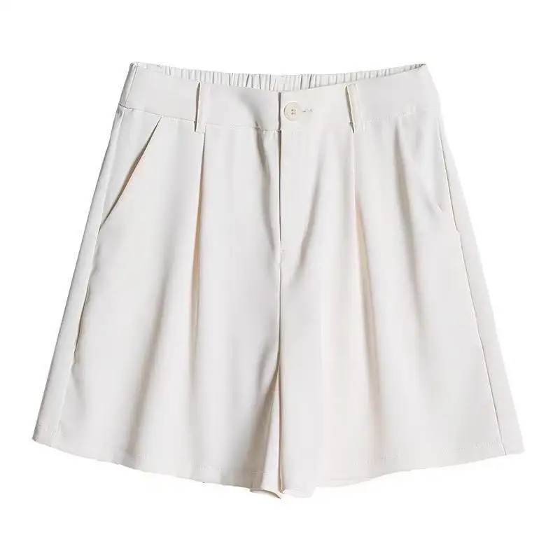 Hot Sale Summer Chiffon Woman Casual Elastic Black Ladies Shorts Fashional Women