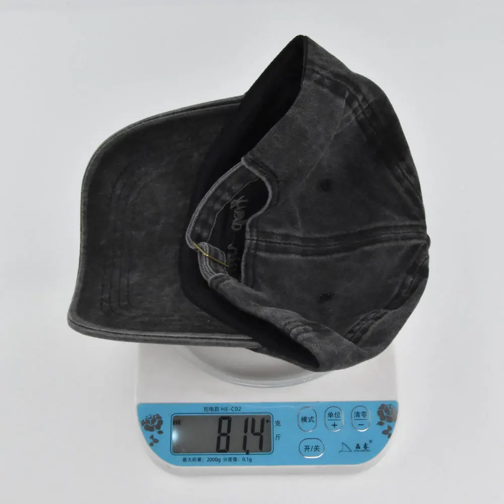 Customize Logo Sport Men 6 Panel Embroidered Baseball Cap Washed Cotton Dad Hat