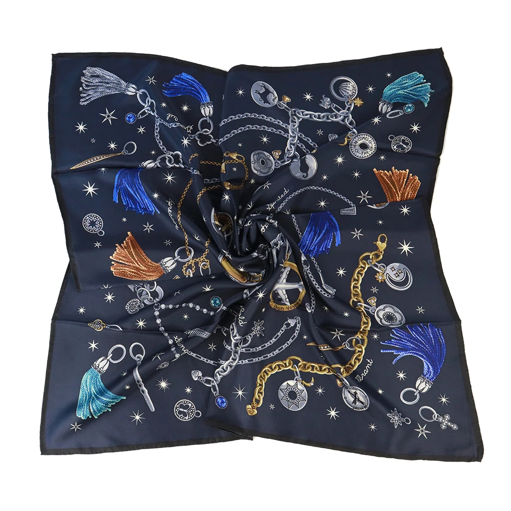 2022 latest design flower and dot high quality custom print cotton scarf shawl