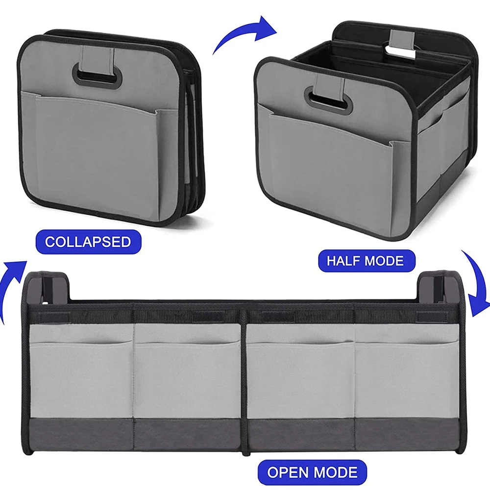 Multi purpose folding Trunk backseat Organizer Car storage box for car and van