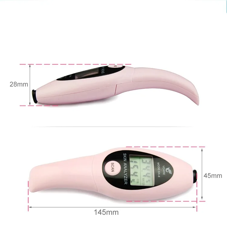 
New Product Portable Digital Face Skin care Machine Moisture Analyzer analizador de la piel 