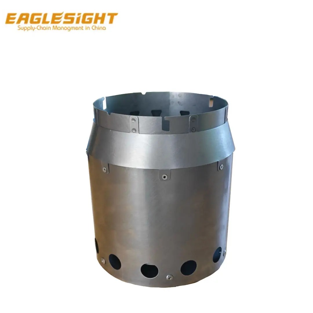 Second burner camping stove ultralight portable round stainless steel Titanium material suitable for camping Outdoor barbecue