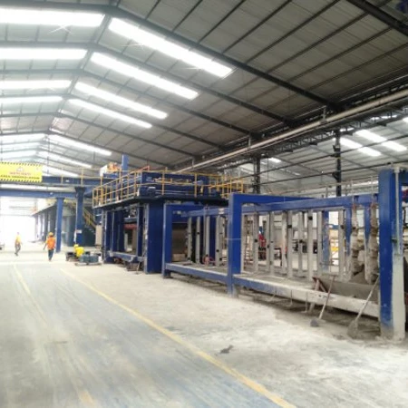 Steel mesh reinforced AAC panel production line from China