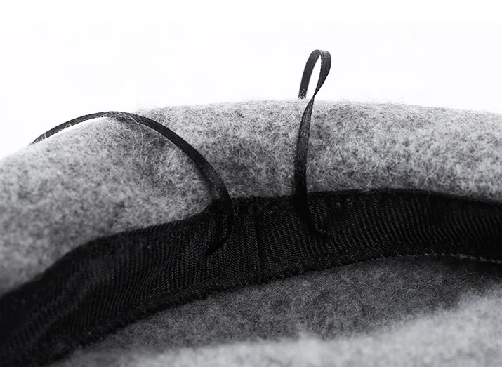 Luxury Quality Custom Cap Women Wool Felt Cloche Church Bowler wool Beret Winter Formal Hat for women lady