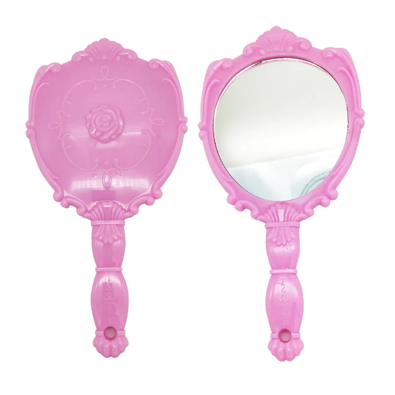 Top Selling High Quality Fashion Flower Hand Hold Maker up Mirror Cosmetic Mirror