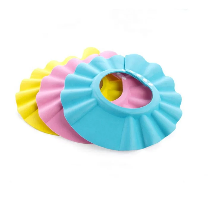 EVA Water-proof Kids Bath Cap Plastic Shower Cap for Children