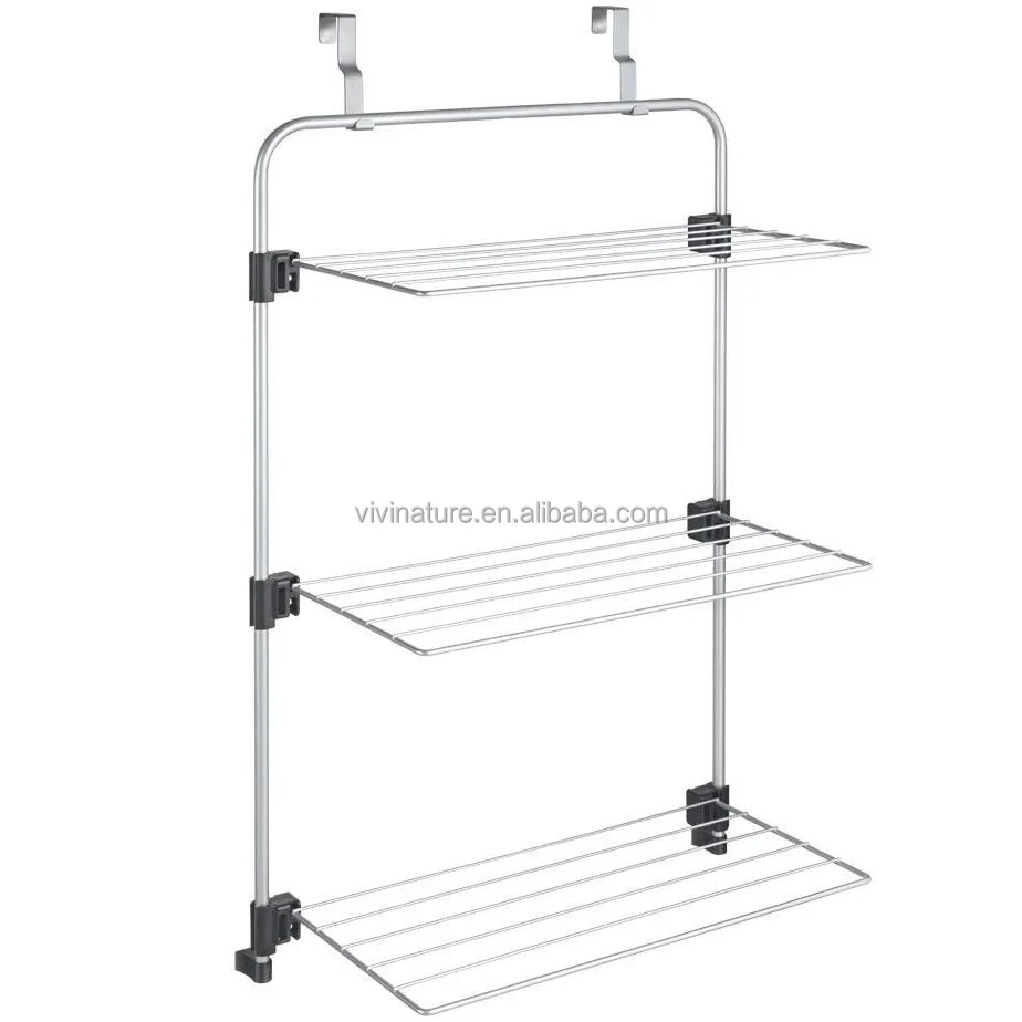 Over door hanging  3 tier folding cloth and towel  rack,  cloth rack