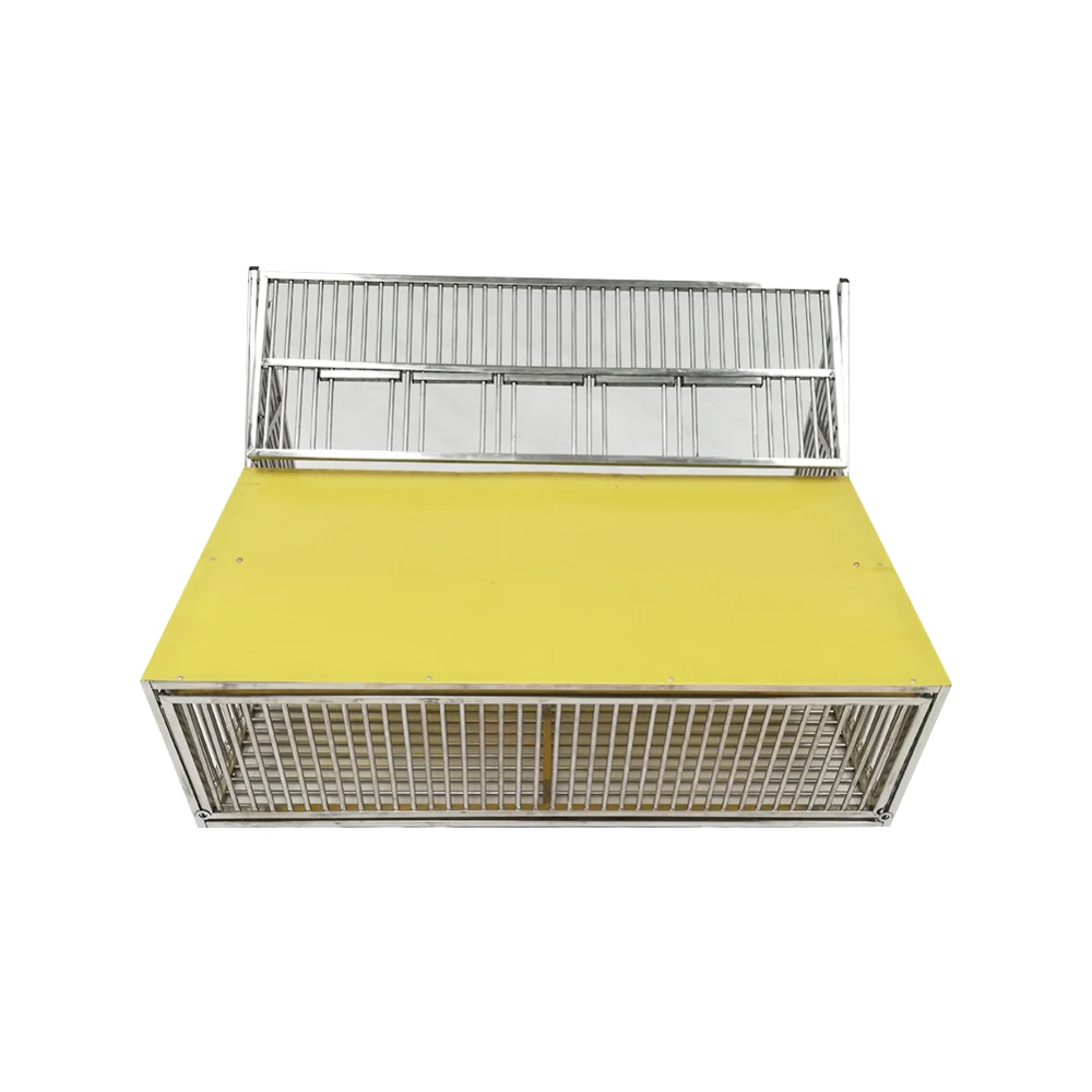 New design bird cage cheap fancy stainless steel foldable metal jump pigeon cage for outdoor