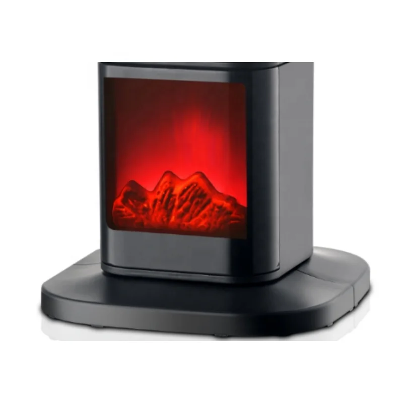 1500W PTC fan heater with fireplace decoration
