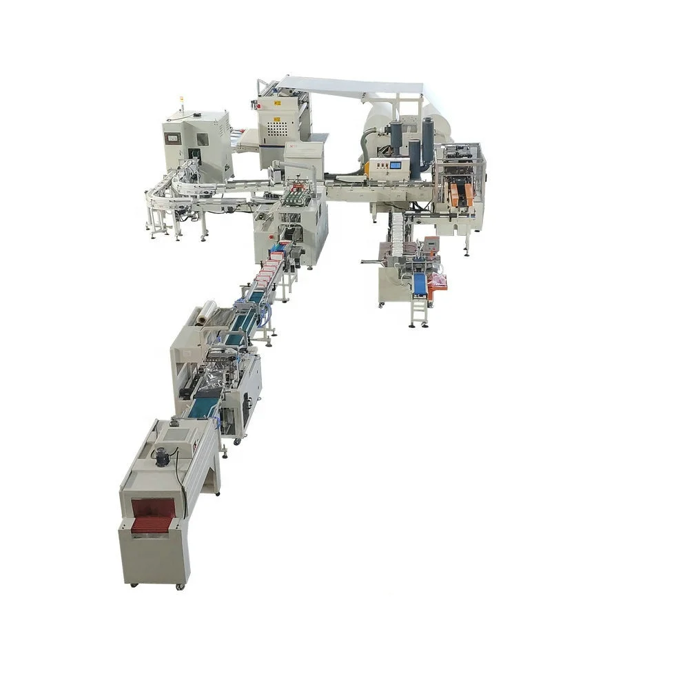 
High speed auto paper face tissue embossed production line price 