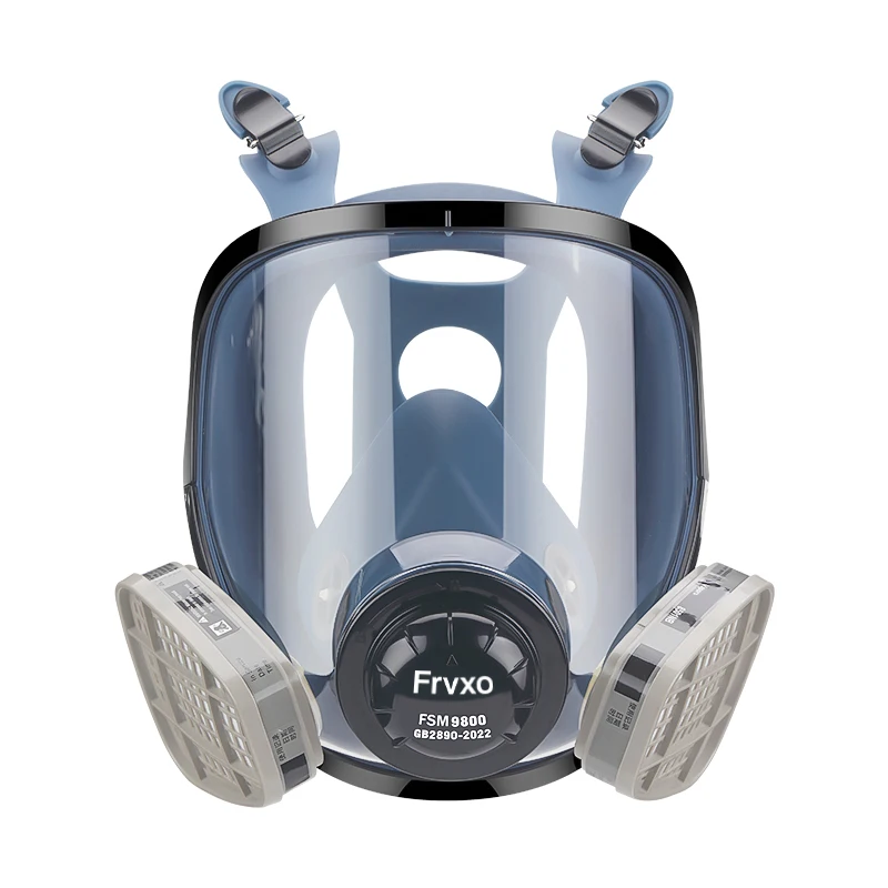 Full gas masks to prevent chemical gases professional chemical full face gas mask respirator